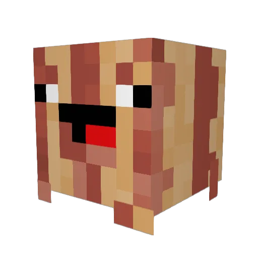 ziv1000 Minecraft avatar head, 3D render