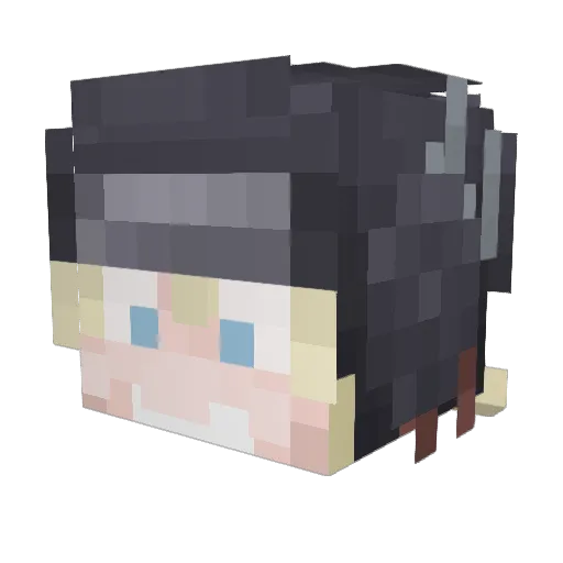 zixlk Minecraft avatar head, 3D render