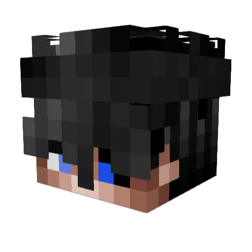 zixrti13 Minecraft avatar head, 3D render