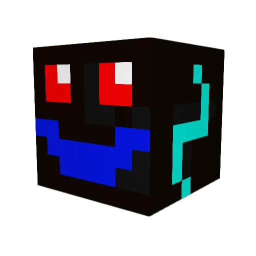 zixwell Minecraft avatar head, 3D render
