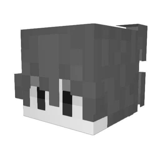 ziyingfeng Minecraft avatar head, 3D render