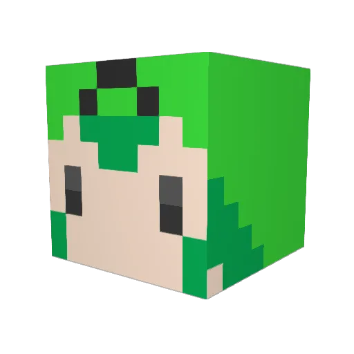 zizi880 Minecraft avatar head, 3D render