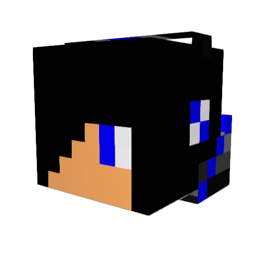 zizon_tata Minecraft avatar head, 3D render