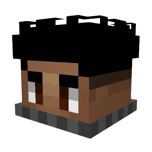 zjebal Minecraft avatar head, 3D render