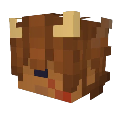 zjj2001 Minecraft avatar head, 3D render