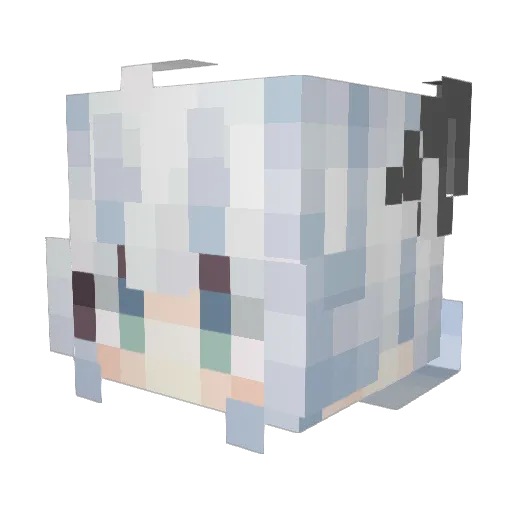 zjmhy Minecraft avatar head, 3D render