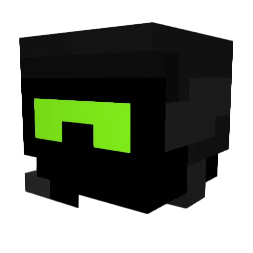 zjope Minecraft avatar head, 3D render