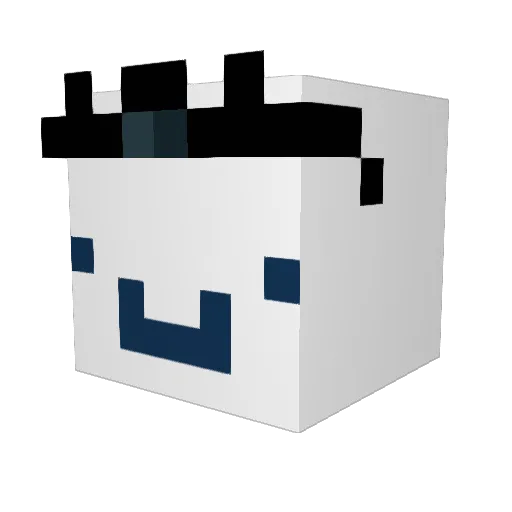 zjwty Minecraft avatar head, 3D render