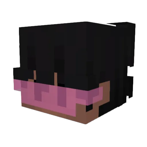 zkachina Minecraft avatar head, 3D render