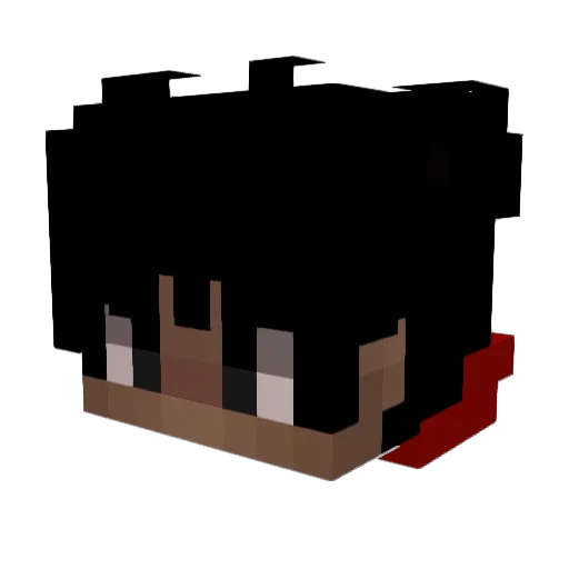 zkanjifn Minecraft avatar head, 3D render