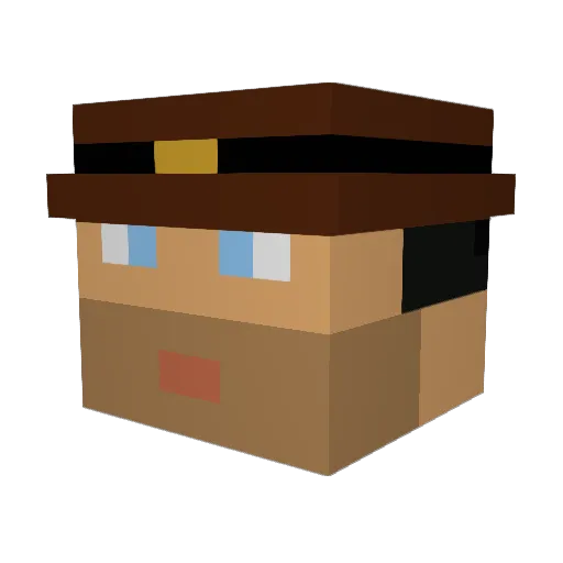 zkb1325 Minecraft avatar head, 3D render
