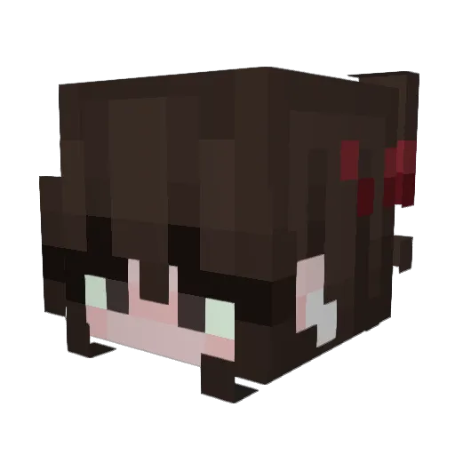 zkeron Minecraft avatar head, 3D render