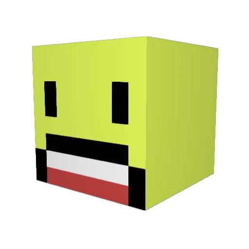 zkh05 Minecraft avatar head, 3D render