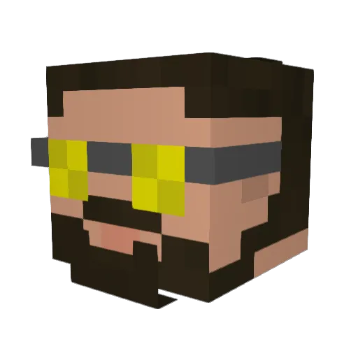 zkiller44 Minecraft avatar head, 3D render