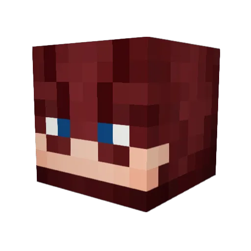zkniiL Minecraft avatar head, 3D render