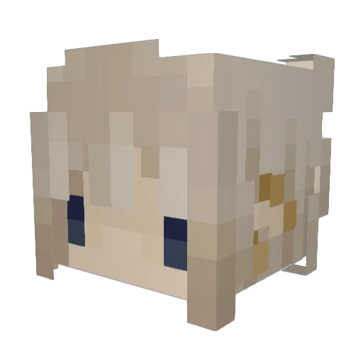 zkosa Minecraft avatar head, 3D render