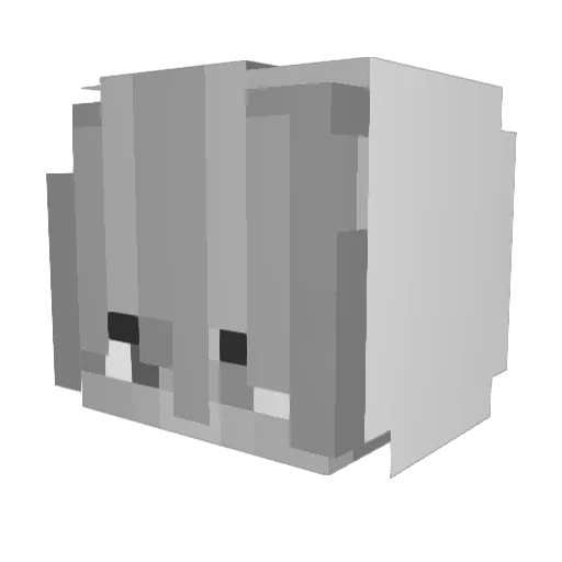 zkotarou Minecraft avatar head, 3D render