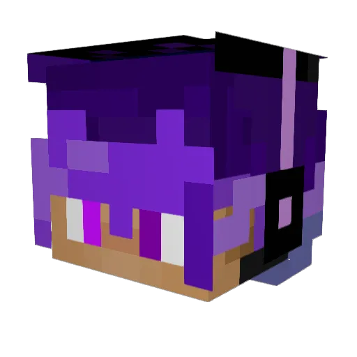 zkxs_ Minecraft avatar head, 3D render