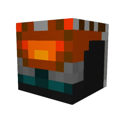 zl19 Minecraft avatar head, 3D render