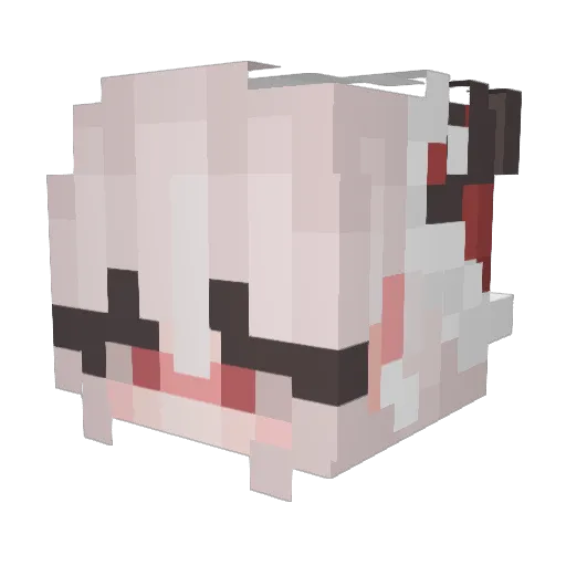 zl1nk Minecraft avatar head, 3D render