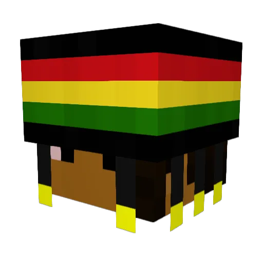 zlDarkStoorm Minecraft avatar head, 3D render