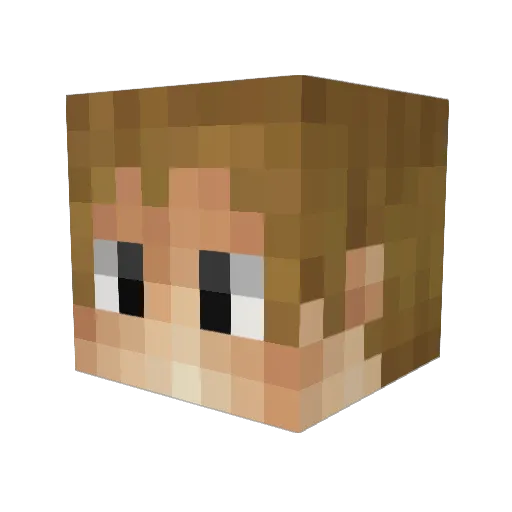 zlRyptex Minecraft avatar head, 3D render