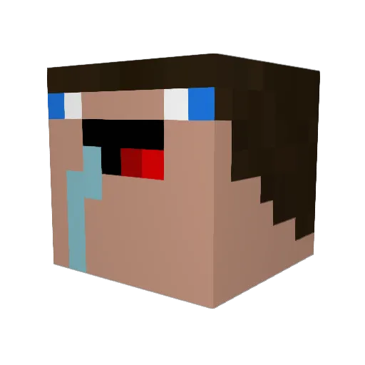 zlTrxst Minecraft avatar head, 3D render