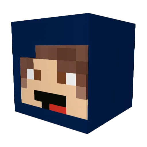 zlZack_ Minecraft avatar head, 3D render