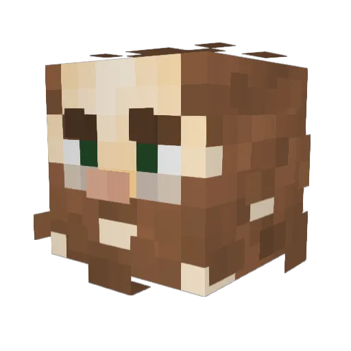 zl_o Minecraft avatar head, 3D render