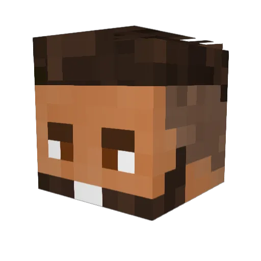 zlapz100 Minecraft avatar head, 3D render