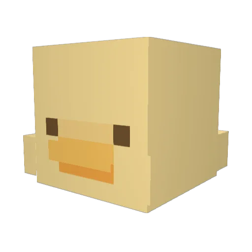 zldnl Minecraft avatar head, 3D render