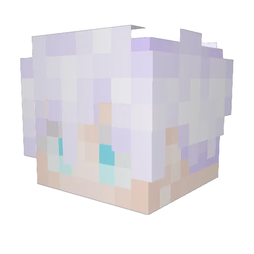 zle0o Minecraft avatar head, 3D render