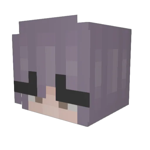 zleepzap Minecraft avatar head, 3D render