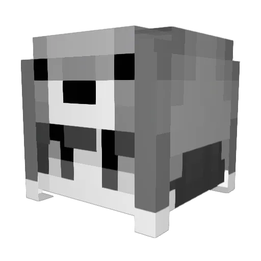 zlel Minecraft avatar head, 3D render