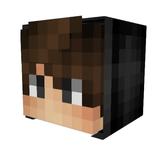 zlexx_ Minecraft avatar head, 3D render
