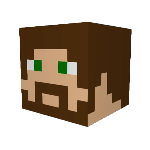 zllukaz Minecraft avatar head, 3D render