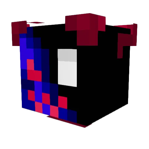 zloci Minecraft avatar head, 3D render