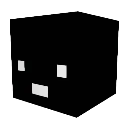zlowki Minecraft avatar head, 3D render