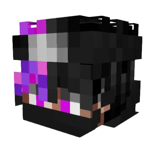 zm0n Minecraft avatar head, 3D render