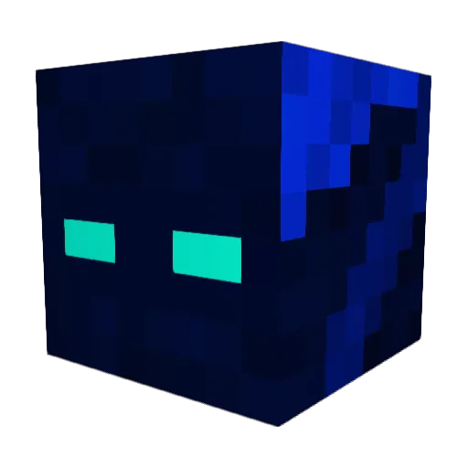 zm1_ Minecraft avatar head, 3D render