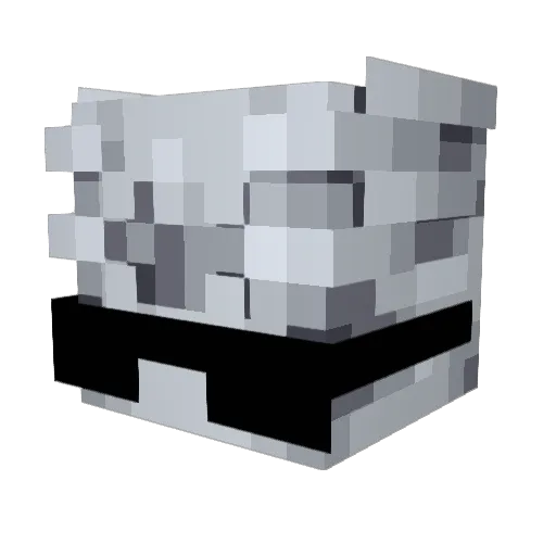 zm8 Minecraft avatar head, 3D render