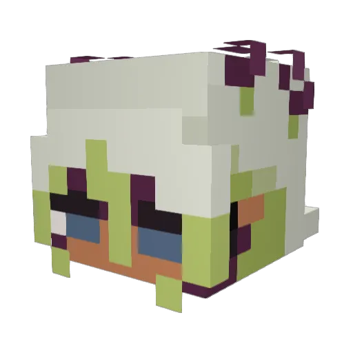 zmadethis Minecraft avatar head, 3D render