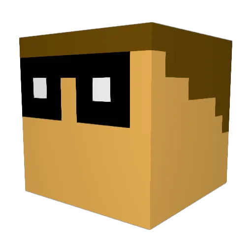 zman272142 Minecraft avatar head, 3D render