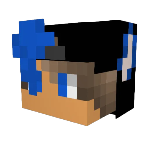 zman4171 Minecraft avatar head, 3D render