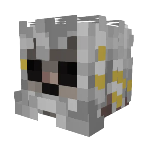 zman711 Minecraft avatar head, 3D render