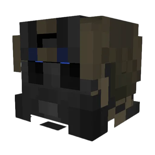 zman919 Minecraft avatar head, 3D render