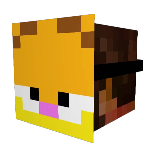 zman9876 Minecraft avatar head, 3D render