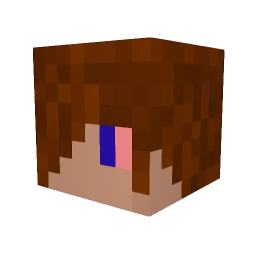 zmaniak Minecraft avatar head, 3D render