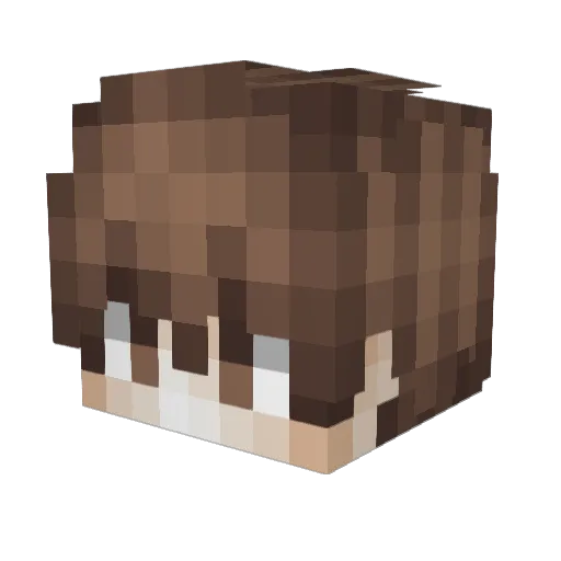 zmbieskulld Minecraft avatar head, 3D render
