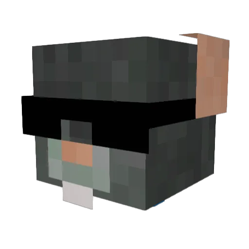 zmdsk Minecraft avatar head, 3D render